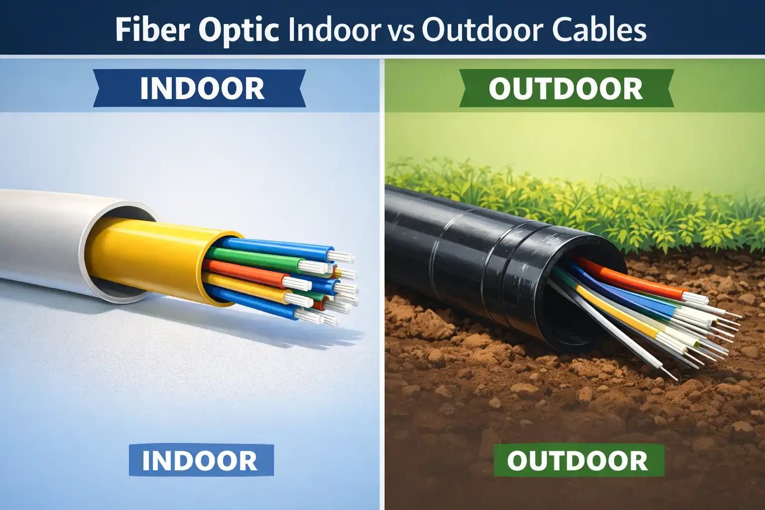 Fiber Optic Cable Installation Guide: Sab hauv & Sab nraum zoov